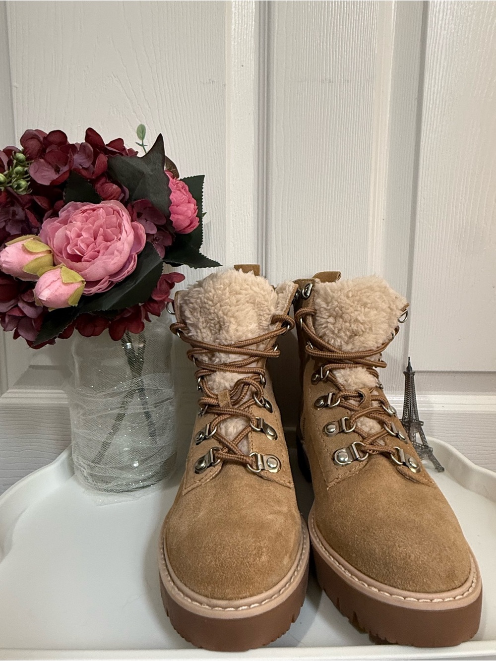 Dolce Vita Tan/Brown and Cream Boots